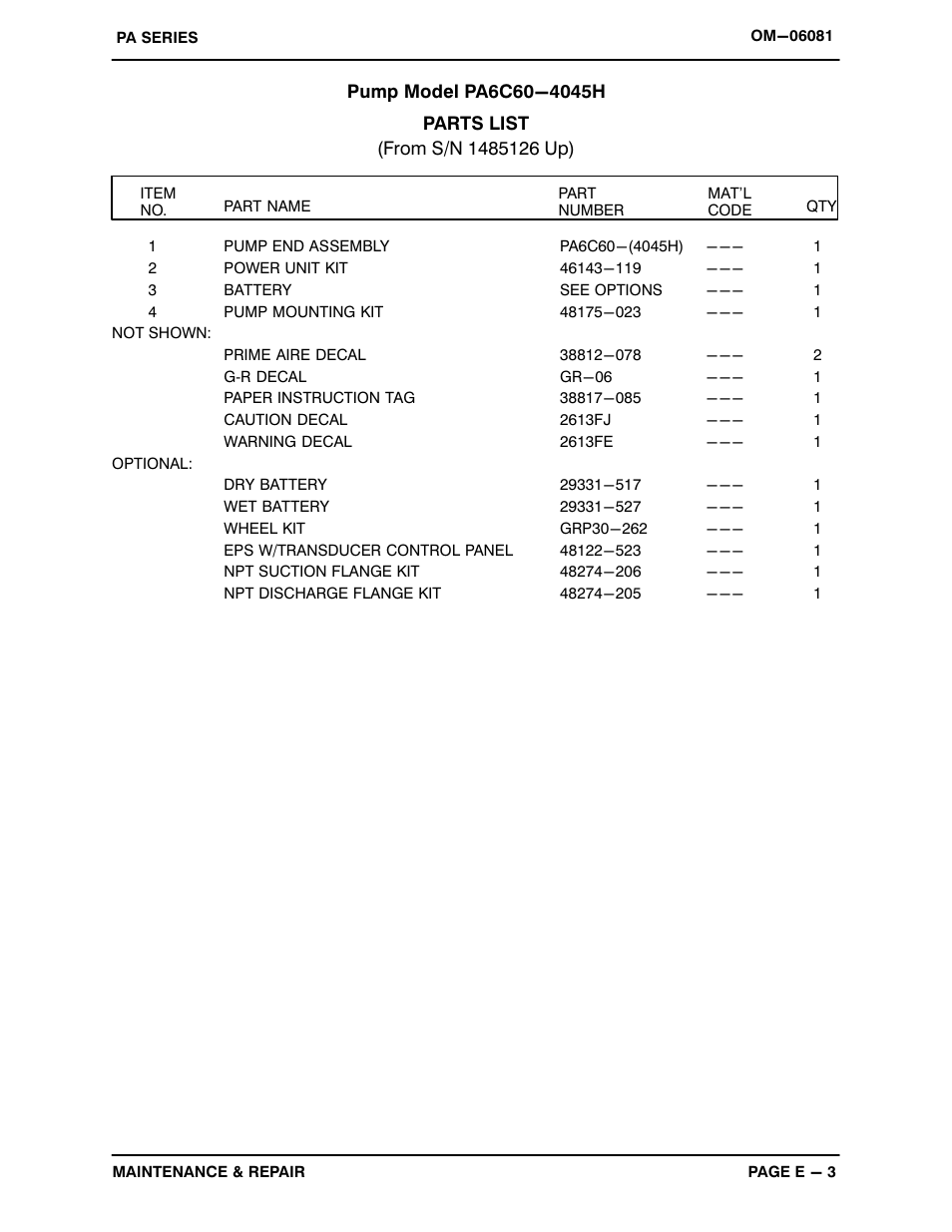 Gorman-Rupp Pumps PA6C60-4045H 1485126 and up User Manual | Page 23 / 46