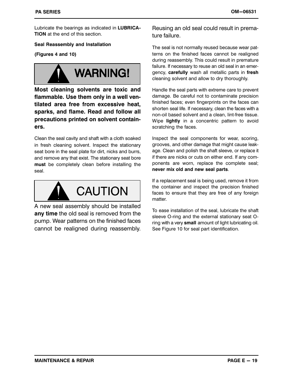 Gorman-Rupp Pumps PA6C60C-B-E50 460/3 1528569 and up User Manual | Page 46 / 52