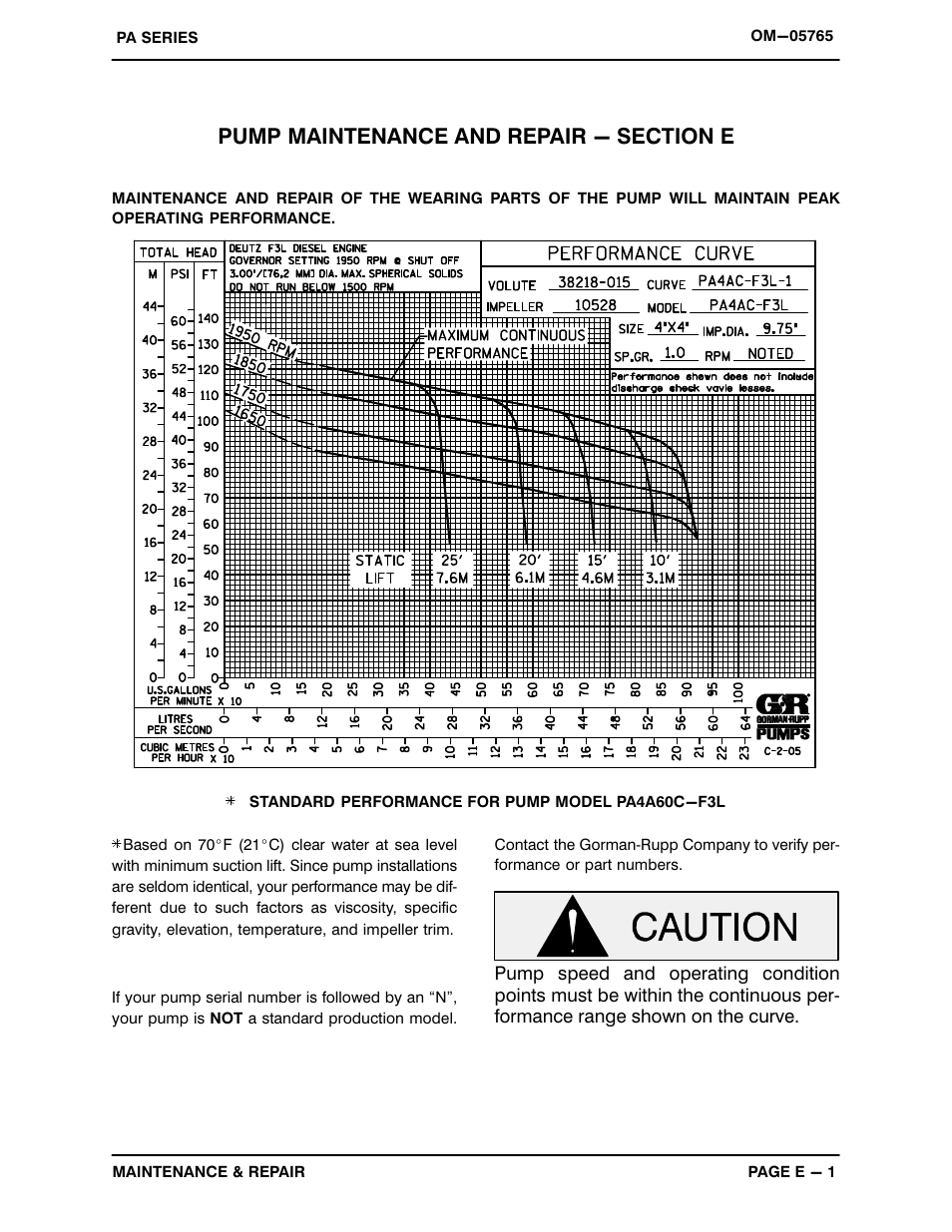 Gorman-Rupp Pumps PA4A60C-F3L 1303165 and up User Manual | Page 23 / 50