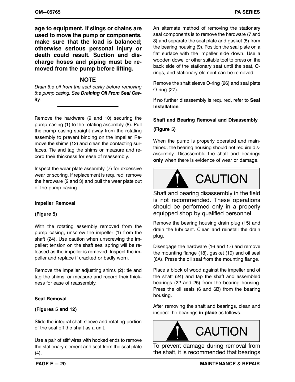 Gorman-Rupp Pumps PA4A60C-F3L 1303165 and up User Manual | Page 42 / 50