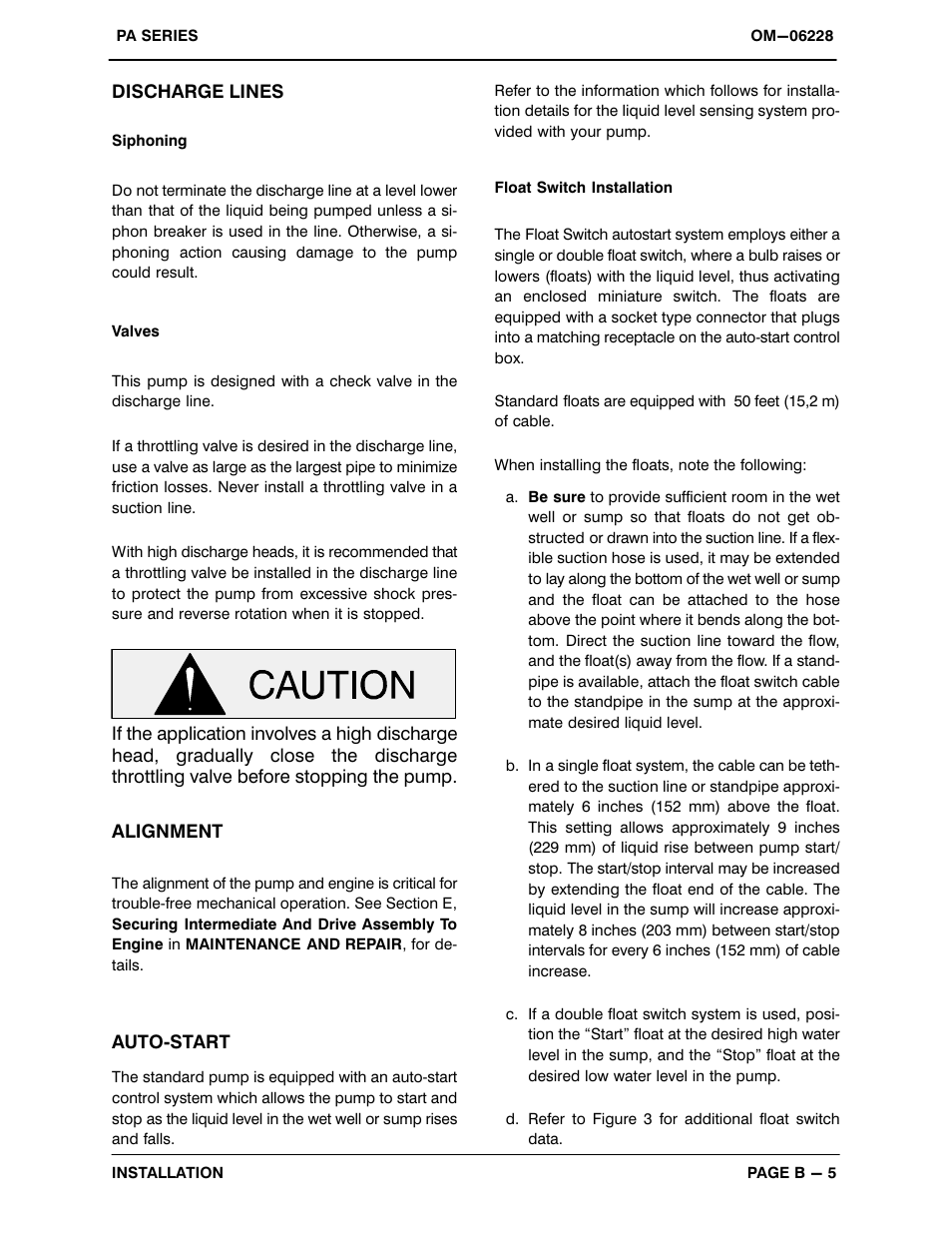 Gorman-Rupp Pumps PA4B60-4045H 1417817 thru 1497875 User Manual | Page 13 / 47