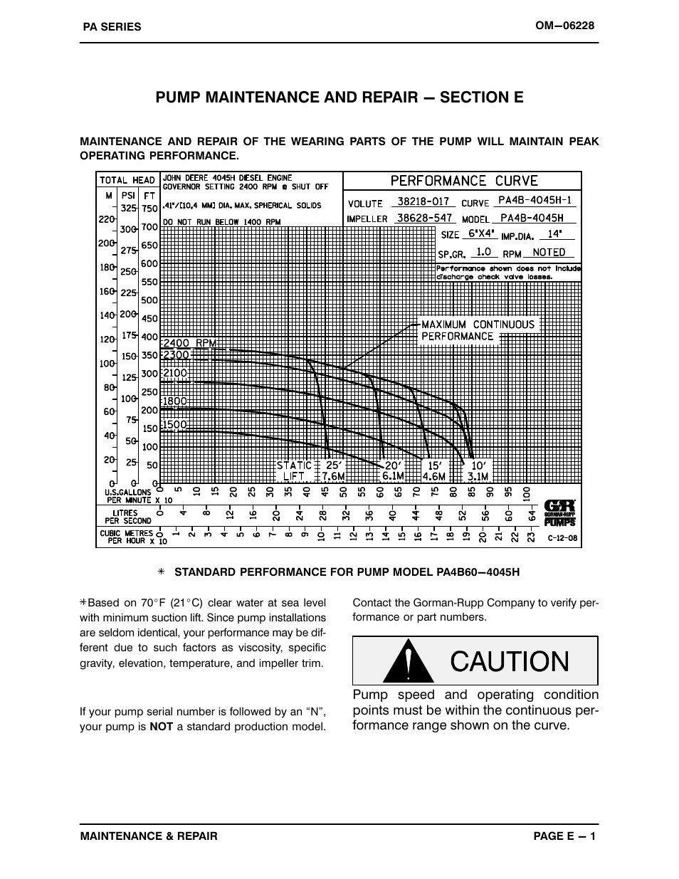 Gorman-Rupp Pumps PA4B60-4045H 1497876 and up User Manual | Page 21 / 44