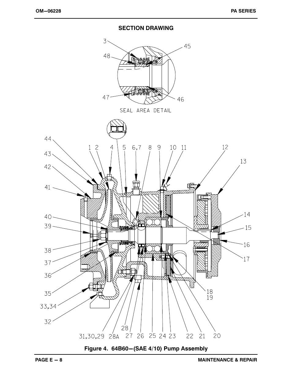 Gorman-Rupp Pumps PA4B60-4045H 1497876 and up User Manual | Page 28 / 44