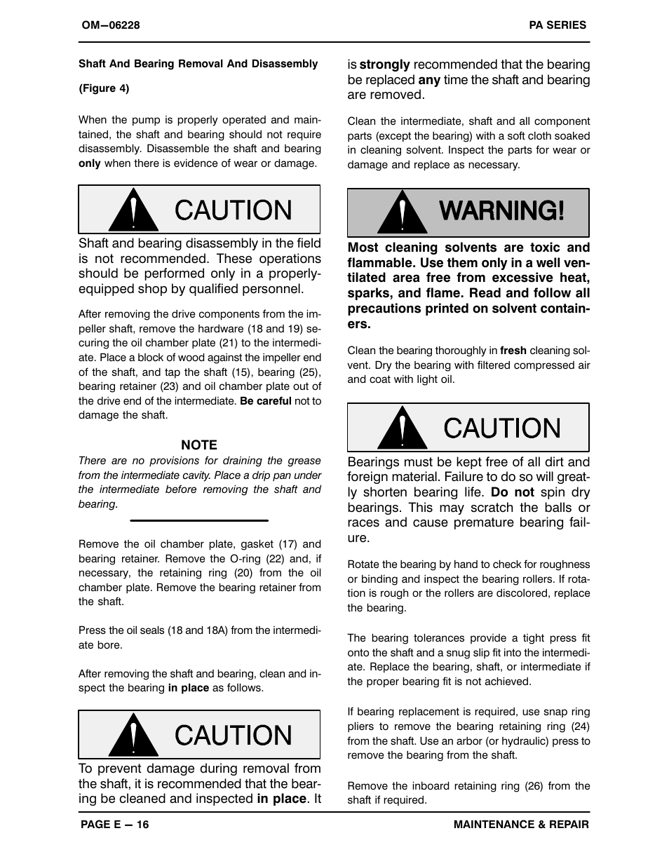 Gorman-Rupp Pumps PA4B60-4045H 1497876 and up User Manual | Page 36 / 44