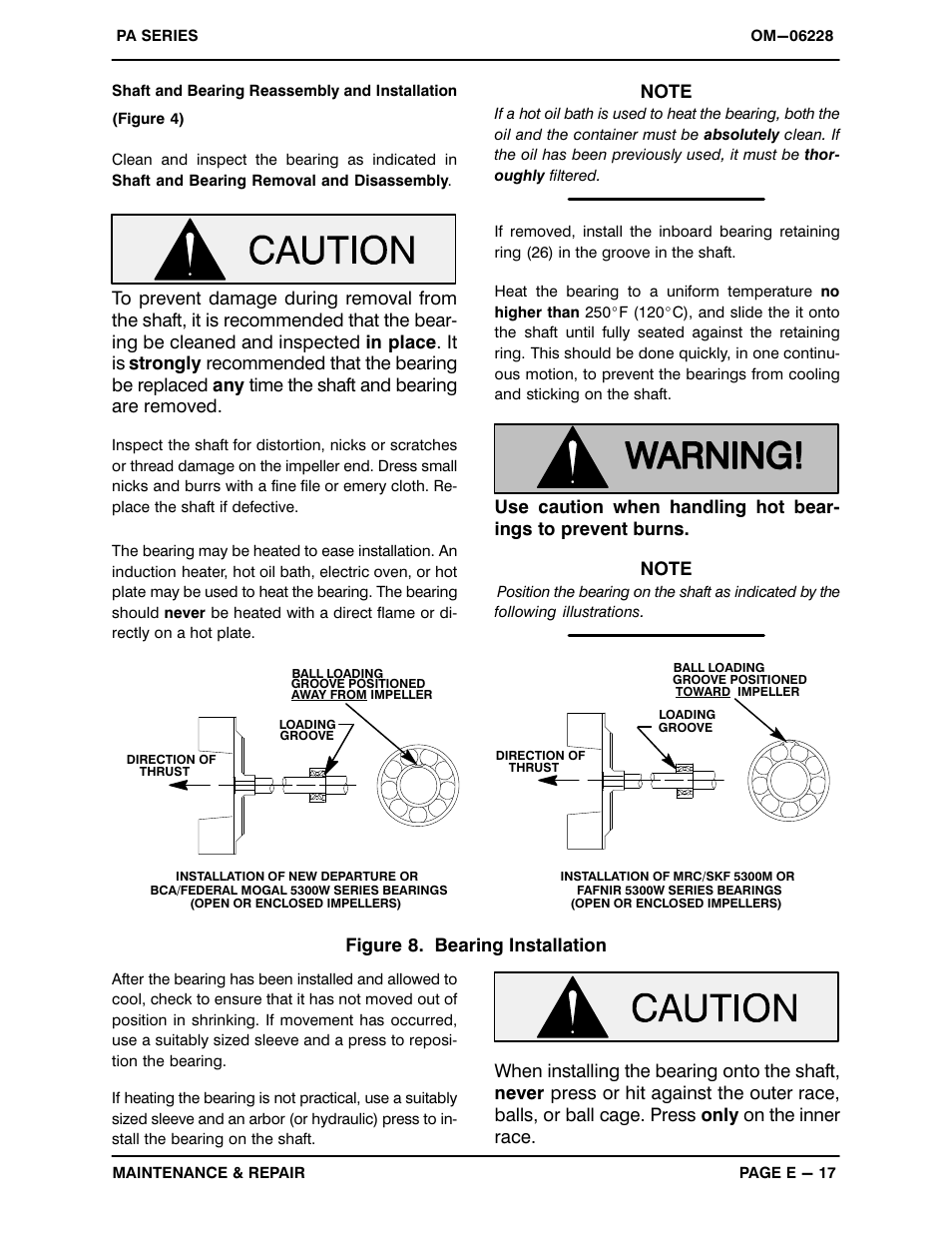 Figure 8. bearing installation | Gorman-Rupp Pumps PA4B60-4045H 1497876 and up User Manual | Page 37 / 44