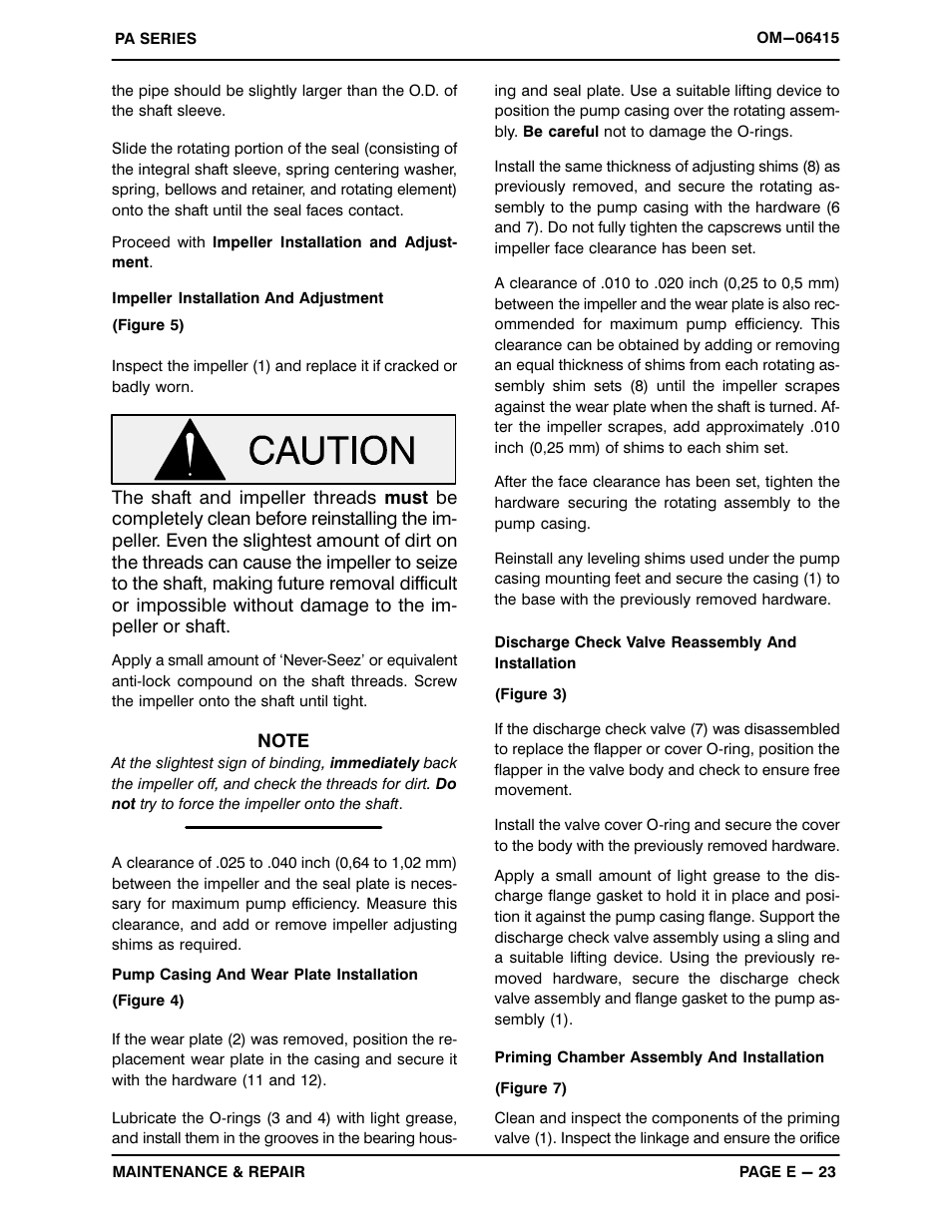 Gorman-Rupp Pumps PA4A60-4024T 1476457 and up User Manual | Page 45 / 47