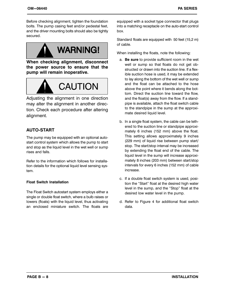 Gorman-Rupp Pumps PA4A60C-B-E30 575/3 1482736 and up User Manual | Page 16 / 51