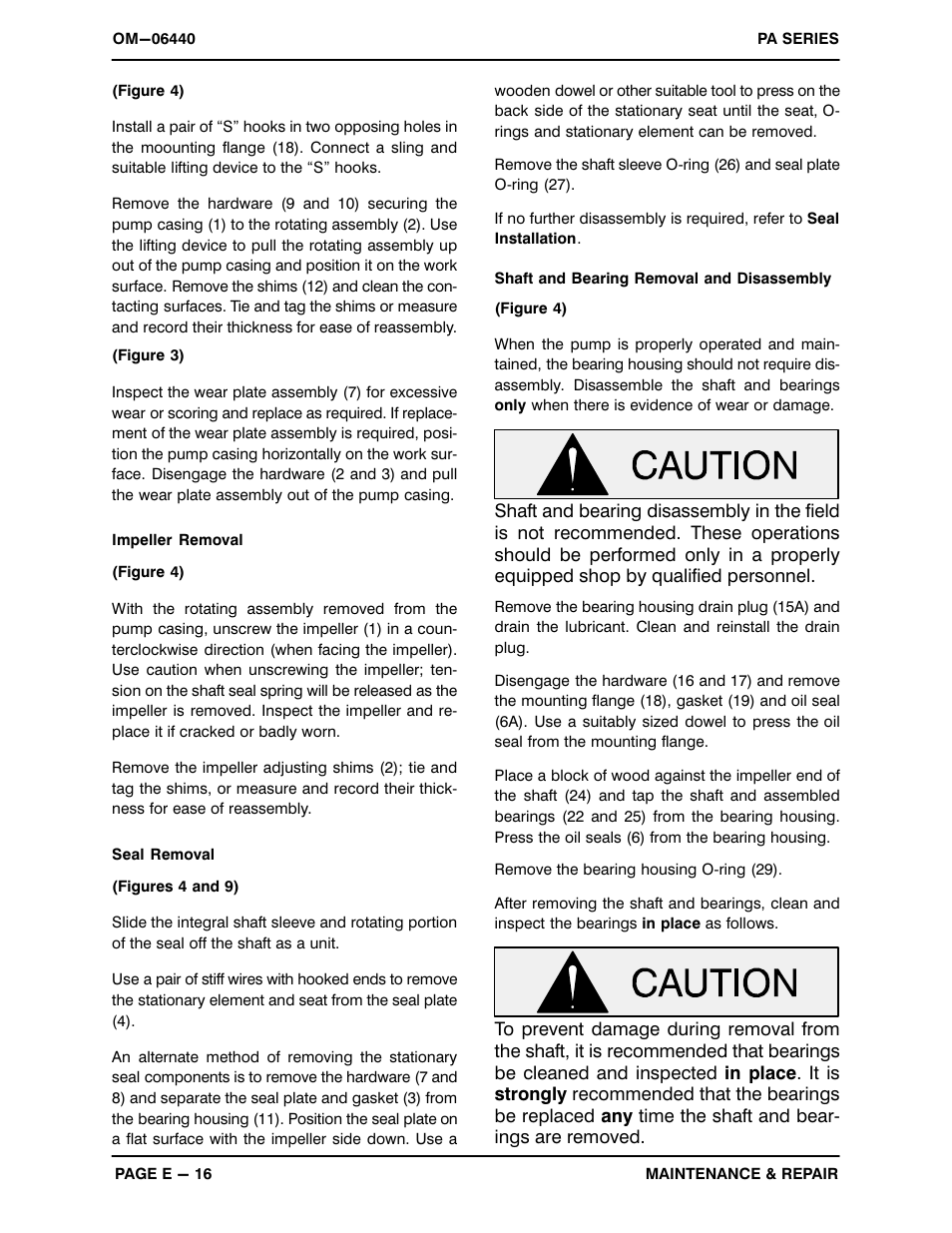 Gorman-Rupp Pumps PA4A60C-B-E30 575/3 1482736 and up User Manual | Page 43 / 51