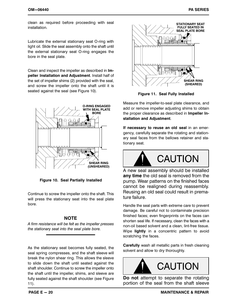 Gorman-Rupp Pumps PA4A60C-B-E30 575/3 1482736 and up User Manual | Page 47 / 51