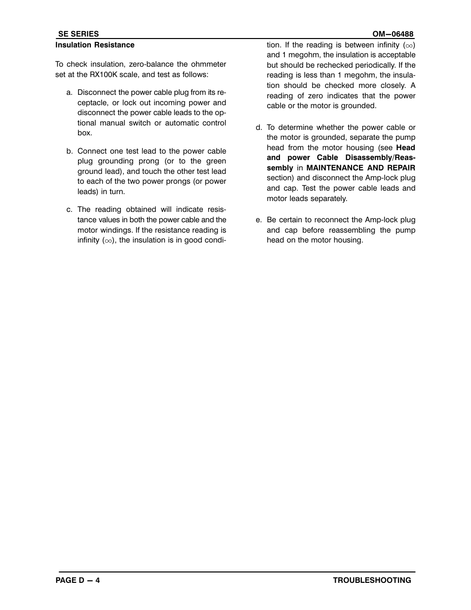 Gorman-Rupp Pumps SE1 1/2A3 115V 1P 1483930 and up User Manual | Page 24 / 40