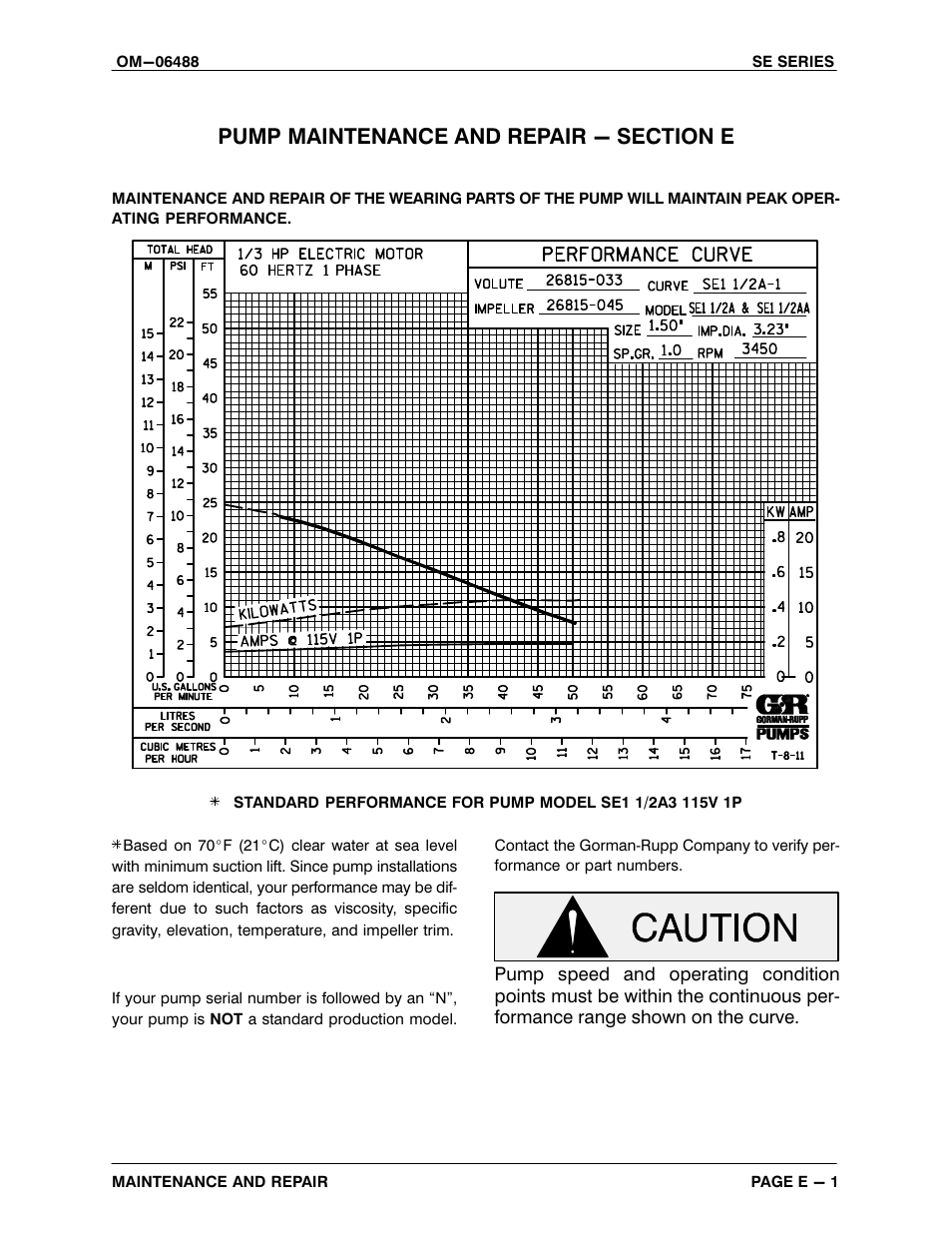 Gorman-Rupp Pumps SE1 1/2A3 115V 1P 1483930 and up User Manual | Page 25 / 40