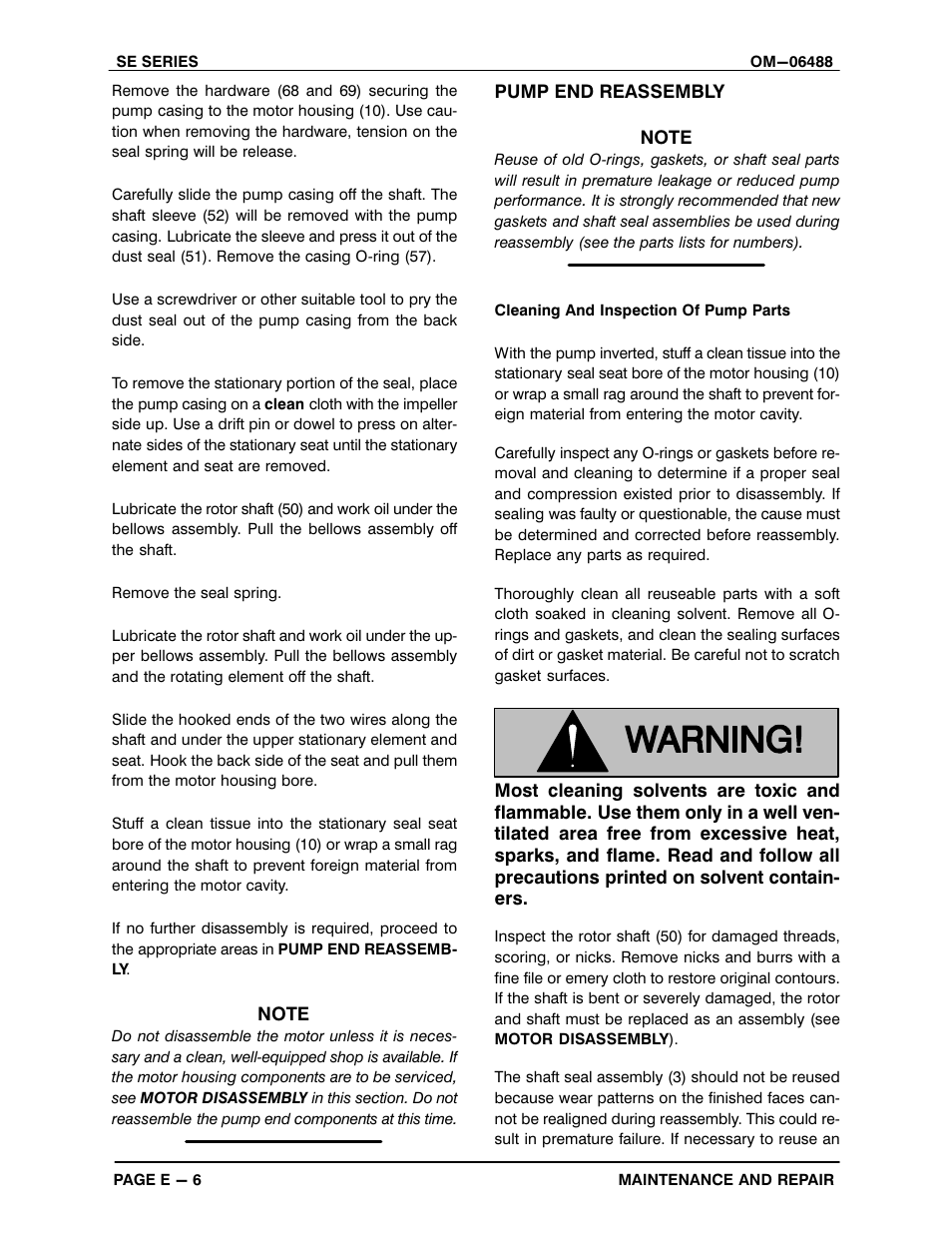 Gorman-Rupp Pumps SE1 1/2A3 115V 1P 1483930 and up User Manual | Page 30 / 40