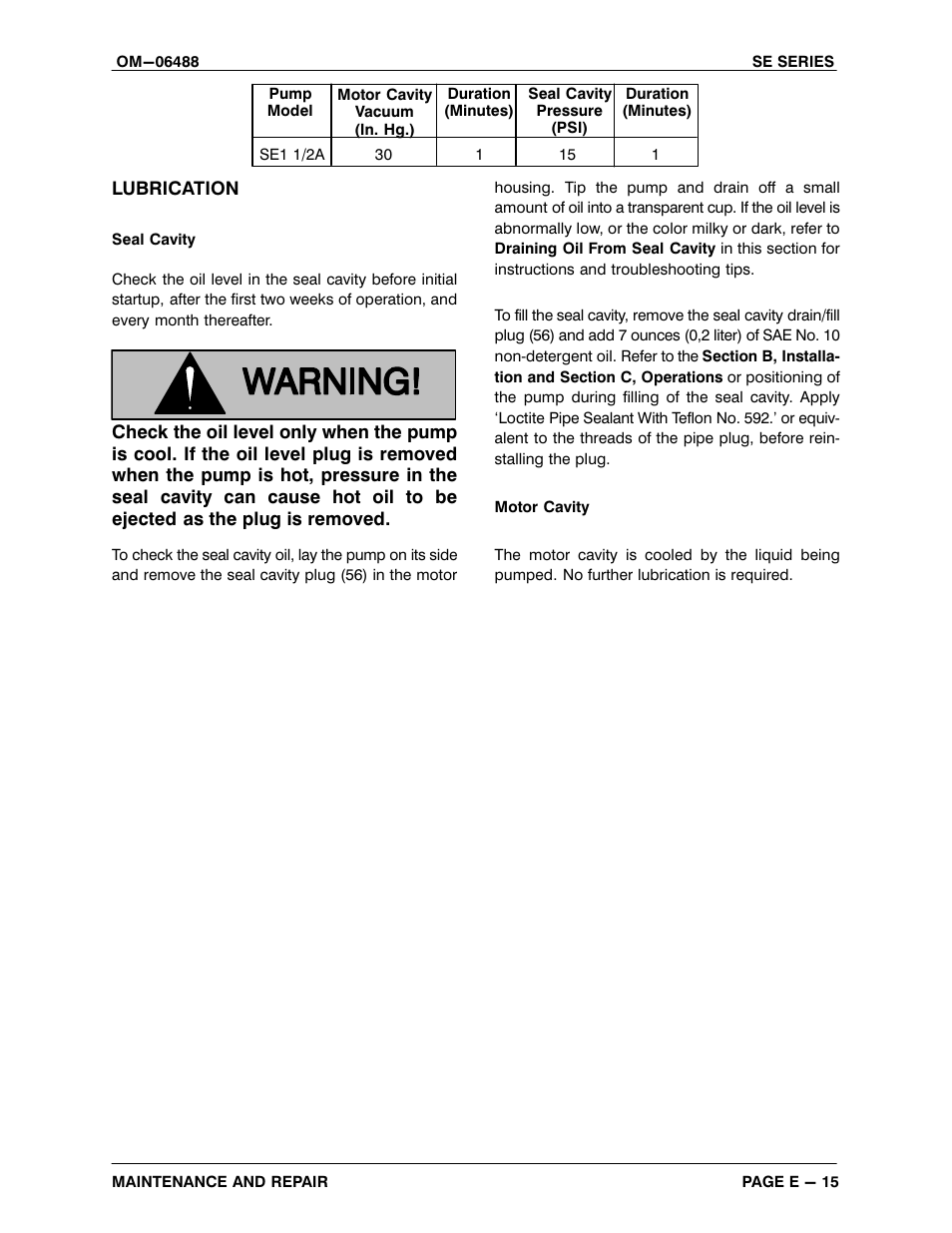 Gorman-Rupp Pumps SE1 1/2A3 115V 1P 1483930 and up User Manual | Page 39 / 40