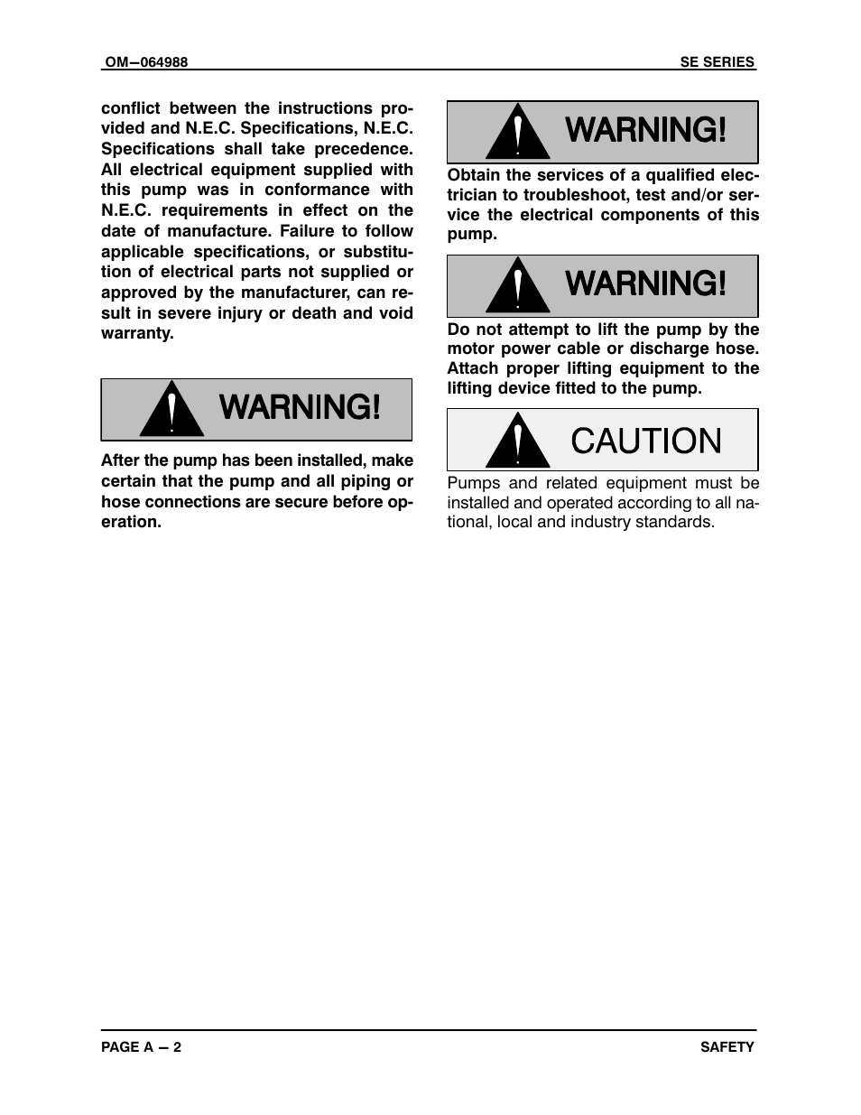 Gorman-Rupp Pumps SE1 1/2A3 115V 1P 1483930 and up User Manual | Page 7 / 40