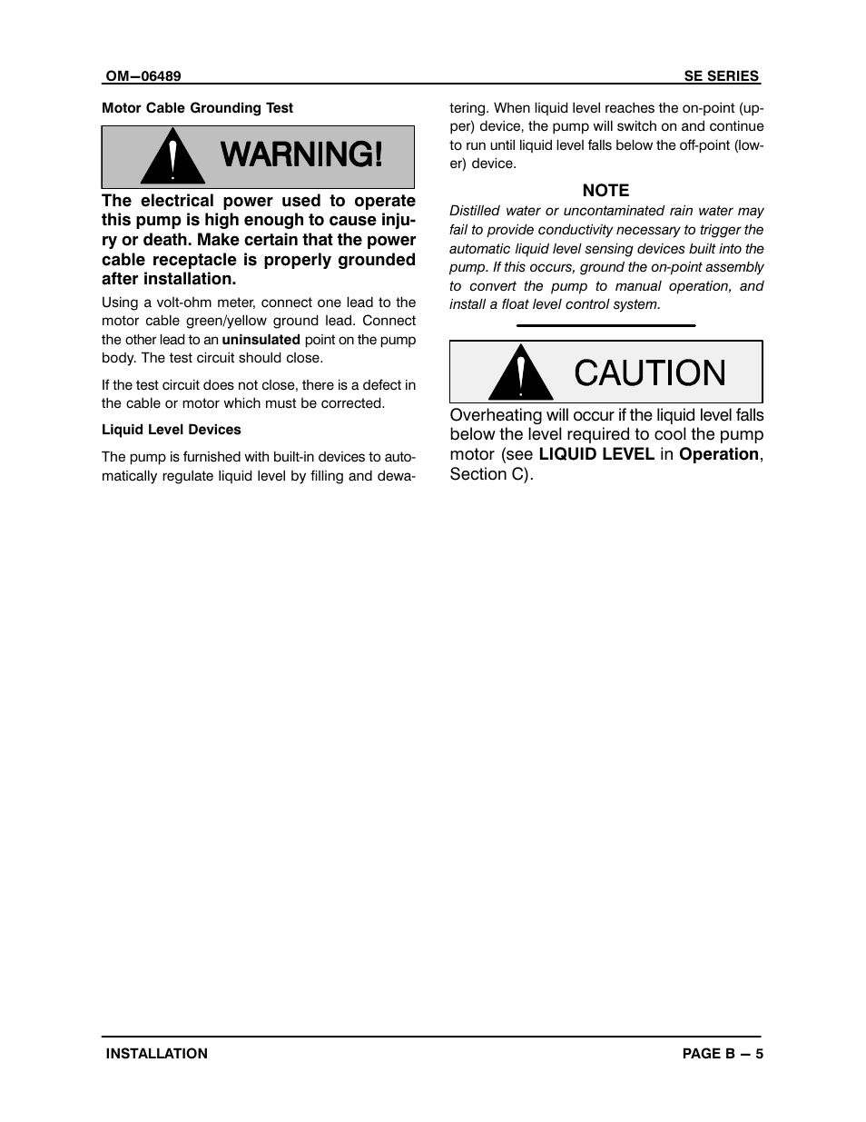 Gorman-Rupp Pumps SE1 1/2A3A 115V 1P 1483930 and up User Manual | Page 12 / 37