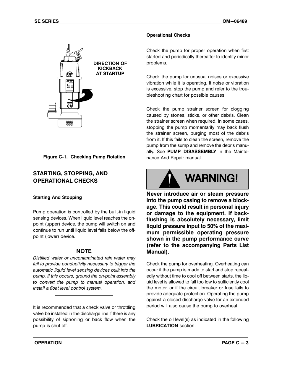 Gorman-Rupp Pumps SE1 1/2A3A 115V 1P 1483930 and up User Manual | Page 15 / 37