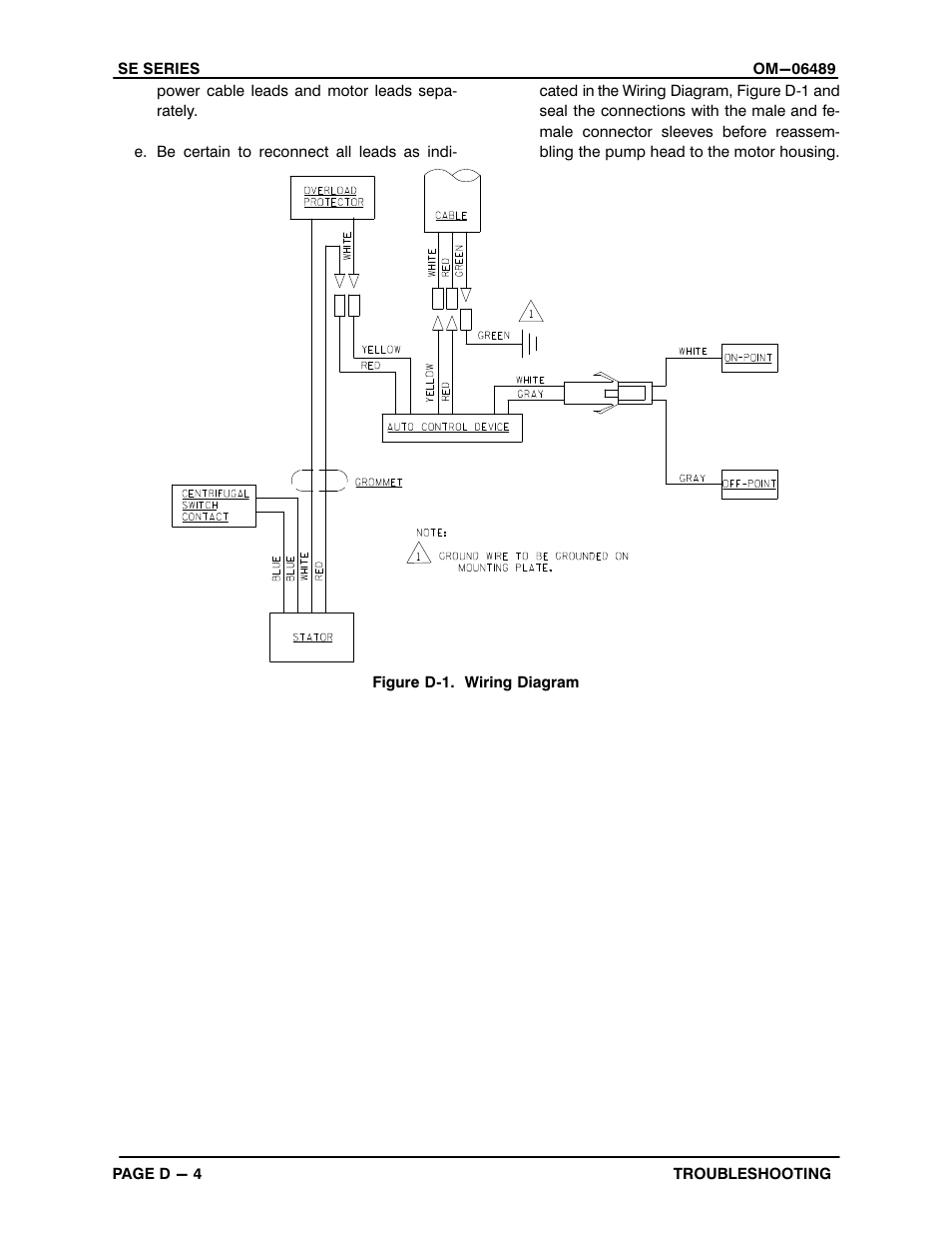 Gorman-Rupp Pumps SE1 1/2A3A 115V 1P 1483930 and up User Manual | Page 21 / 37