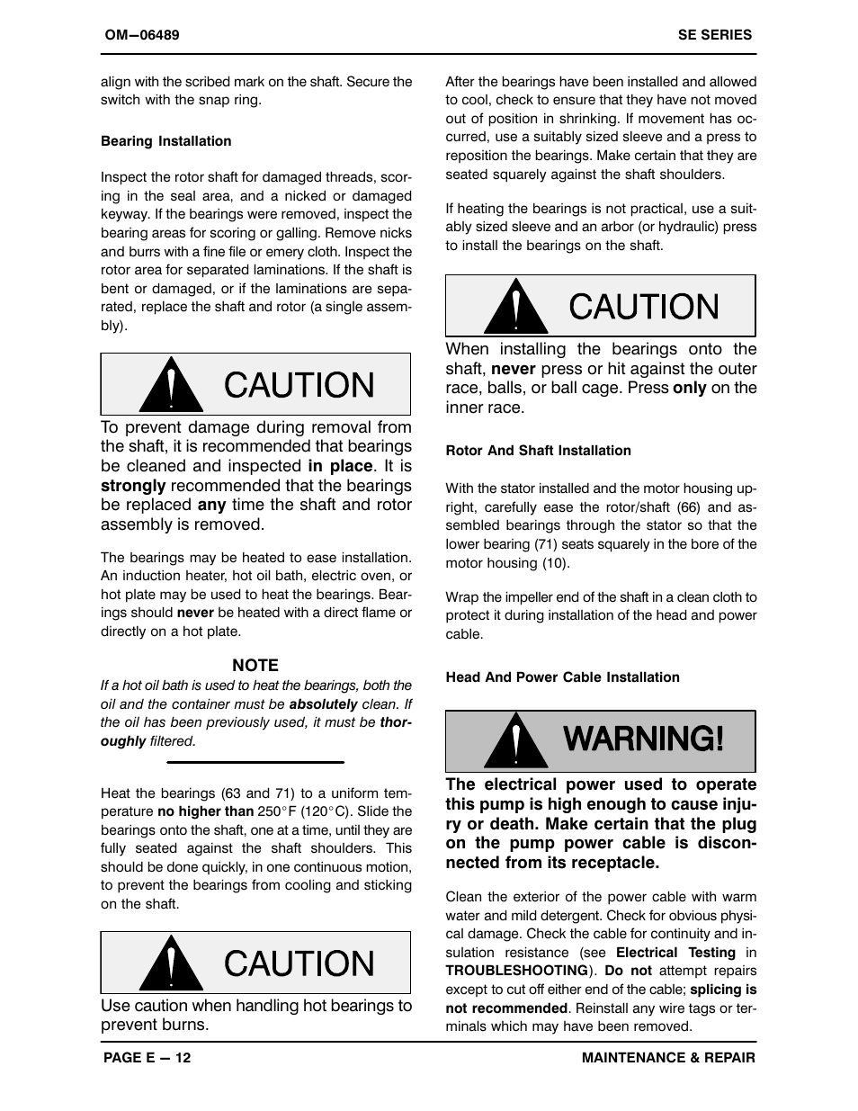 Gorman-Rupp Pumps SE1 1/2A3A 115V 1P 1483930 and up User Manual | Page 33 / 37