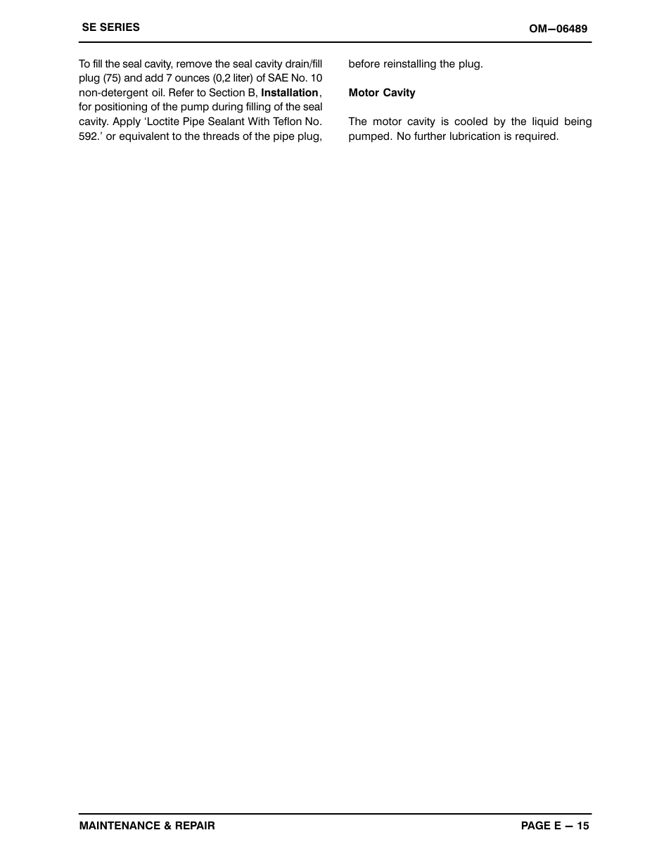 Gorman-Rupp Pumps SE1 1/2A3A 115V 1P 1483930 and up User Manual | Page 36 / 37