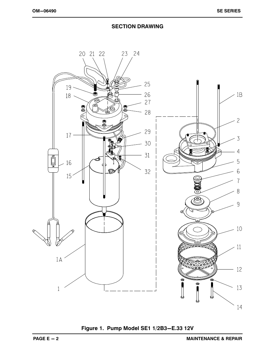 Gorman-Rupp Pumps SE1 1/2B3-E.33 12V 1483930 and up User Manual | Page 16 / 24