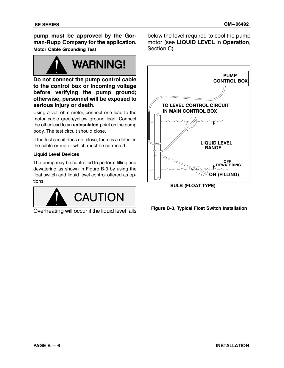 Gorman-Rupp Pumps SE2C3 115V 1P 1483930 and up User Manual | Page 13 / 38