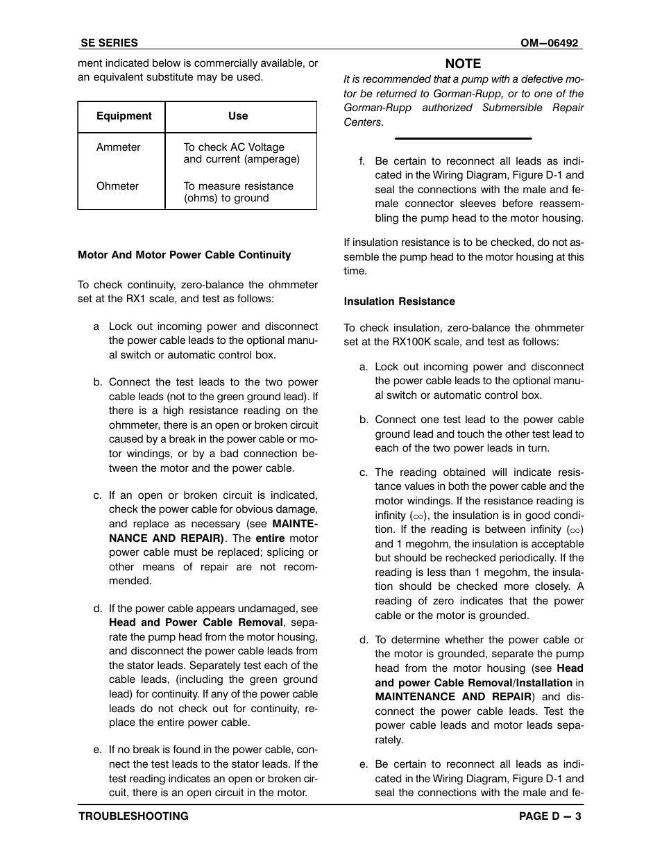 Gorman-Rupp Pumps SE2C3 115V 1P 1483930 and up User Manual | Page 21 / 38