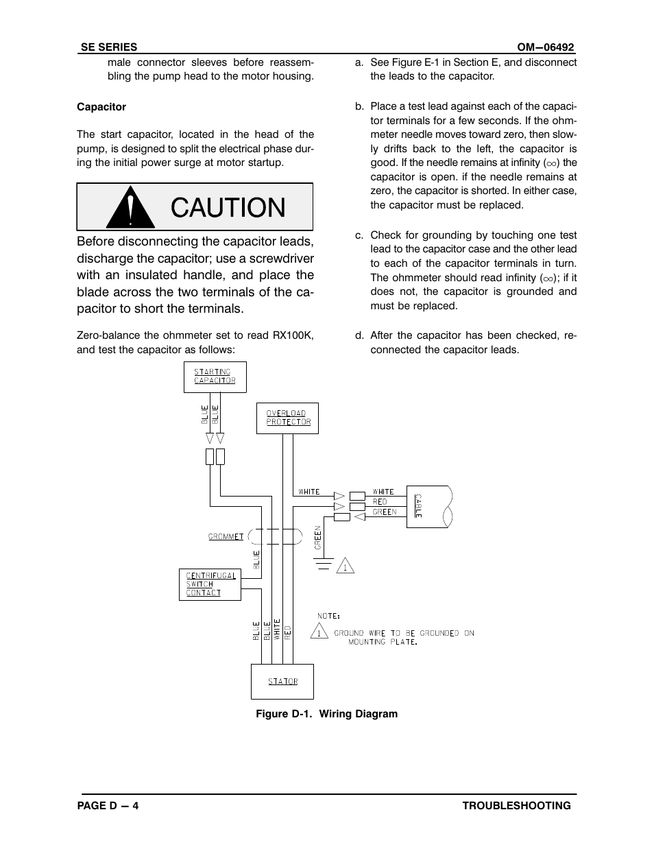 Gorman-Rupp Pumps SE2C3 115V 1P 1483930 and up User Manual | Page 22 / 38