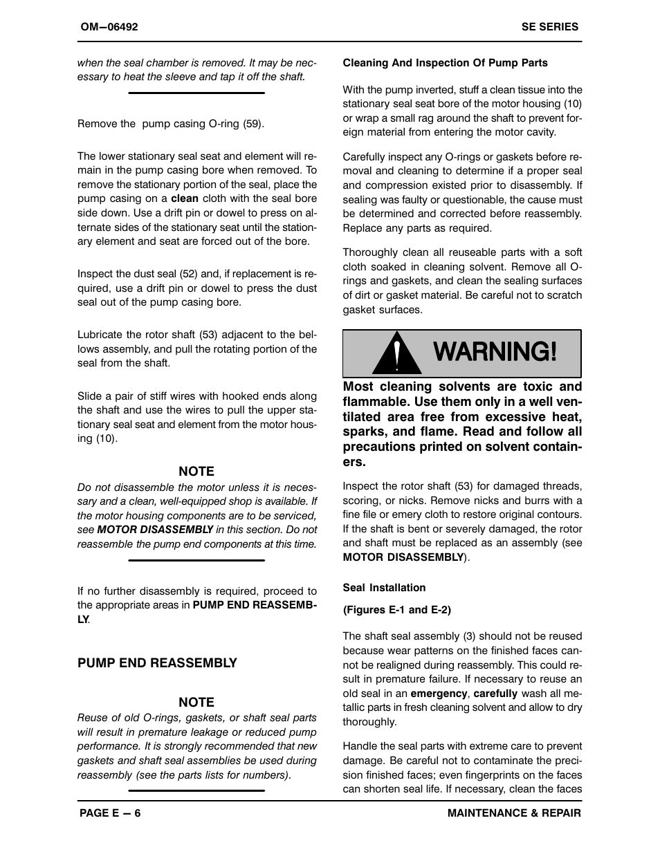 Gorman-Rupp Pumps SE2C3 115V 1P 1483930 and up User Manual | Page 28 / 38