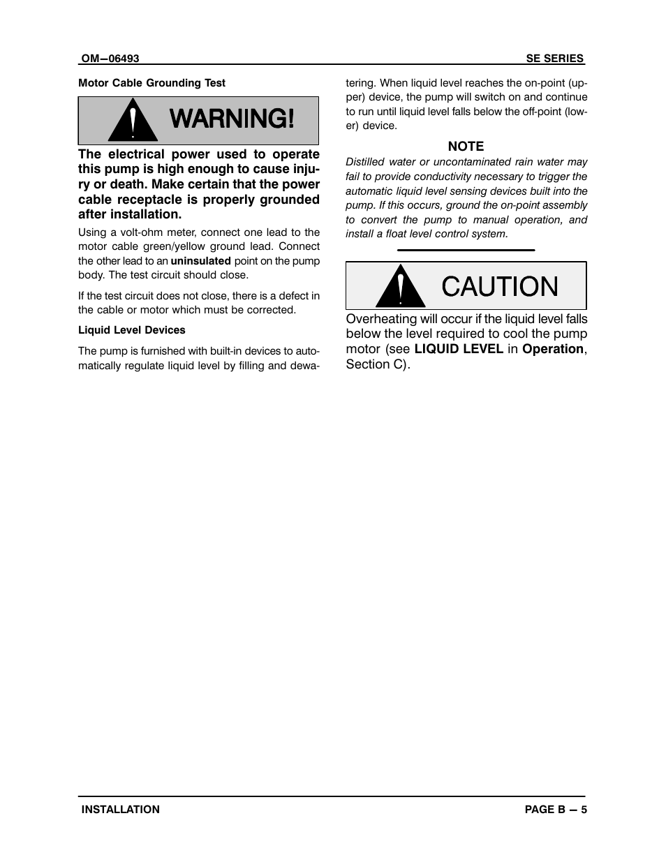 Gorman-Rupp Pumps SE2C3A 115V 1P 1483930 and up User Manual | Page 12 / 37