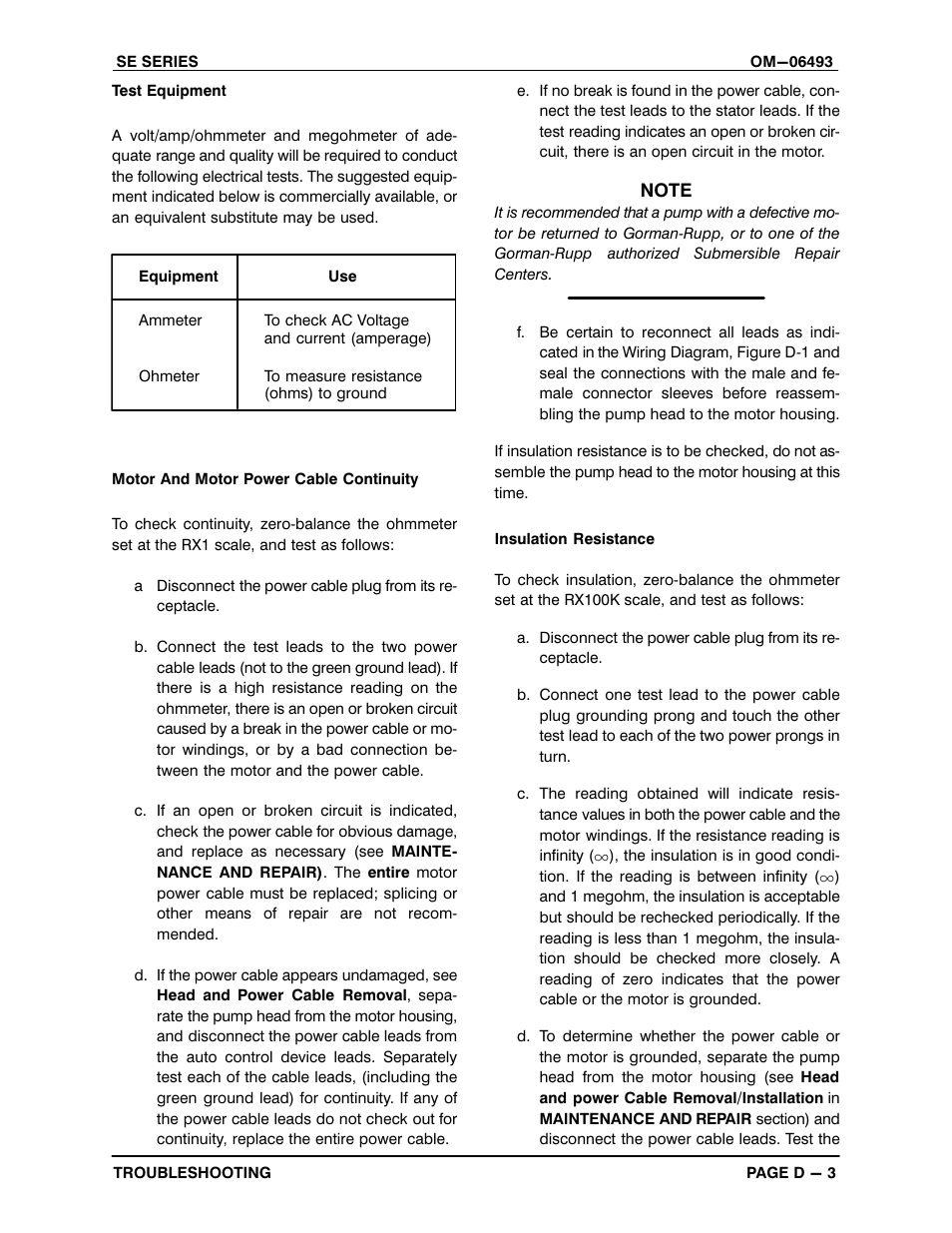 Gorman-Rupp Pumps SE2C3A 115V 1P 1483930 and up User Manual | Page 20 / 37