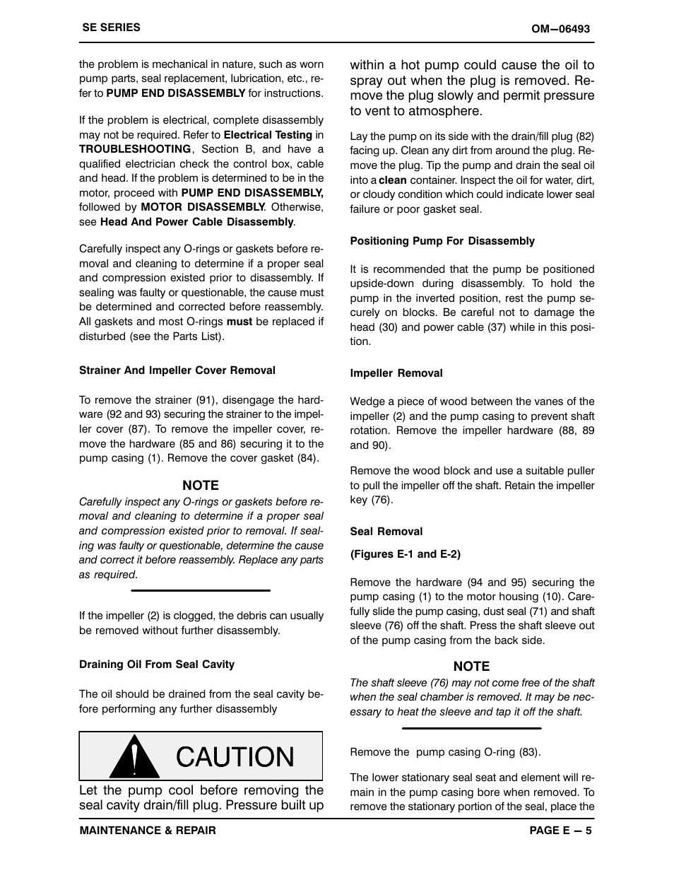 Gorman-Rupp Pumps SE2C3A 115V 1P 1483930 and up User Manual | Page 26 / 37