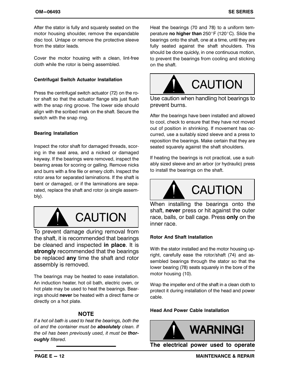 Gorman-Rupp Pumps SE2C3A 115V 1P 1483930 and up User Manual | Page 33 / 37