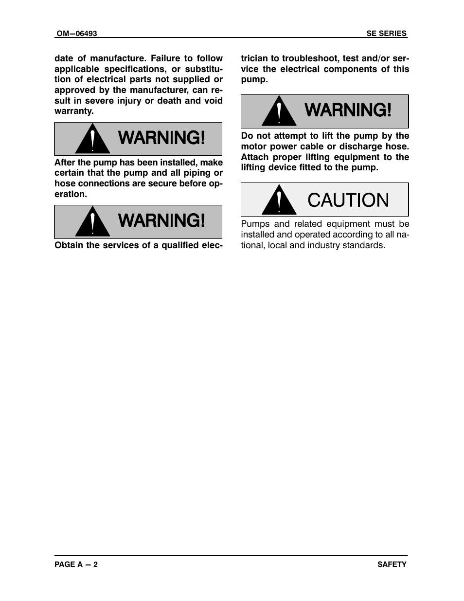 Gorman-Rupp Pumps SE2C3A 115V 1P 1483930 and up User Manual | Page 7 / 37