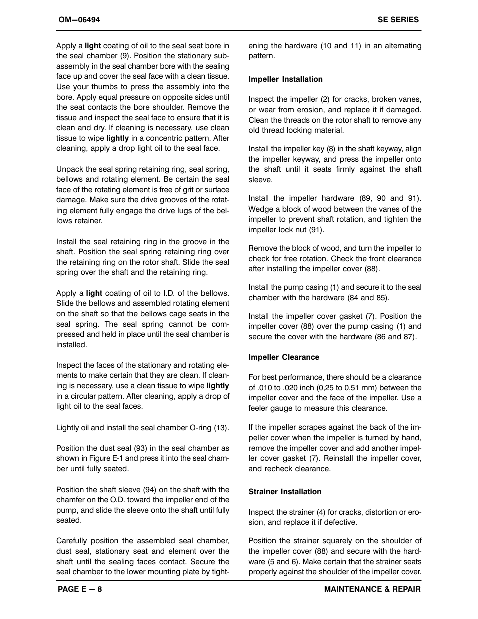 Gorman-Rupp Pumps SE2D3 115V 1P 1483930 and up User Manual | Page 30 / 38