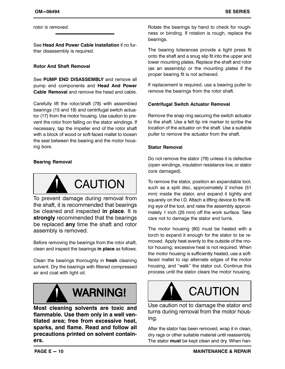 Gorman-Rupp Pumps SE2D3 115V 1P 1483930 and up User Manual | Page 32 / 38