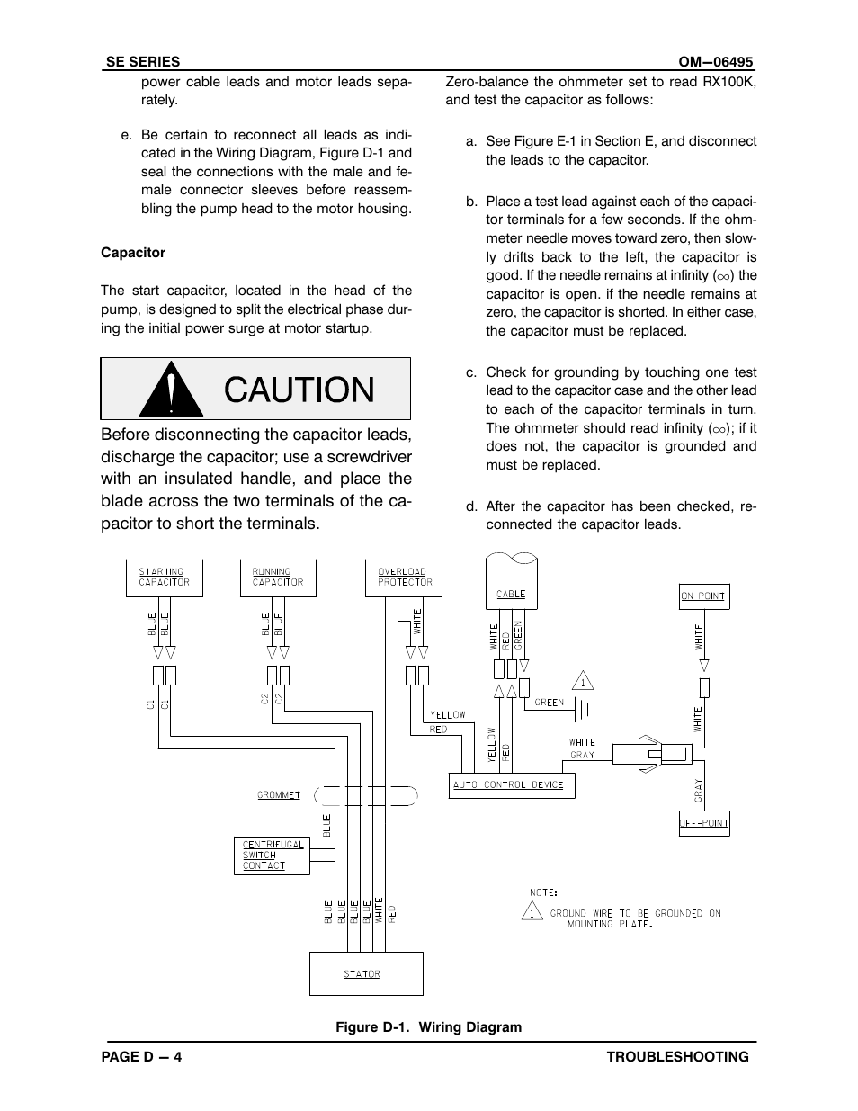 Gorman-Rupp Pumps SE2D3A 115V 1P 1483930 and up User Manual | Page 21 / 37