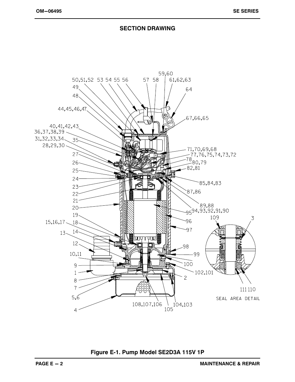 Gorman-Rupp Pumps SE2D3A 115V 1P 1483930 and up User Manual | Page 23 / 37