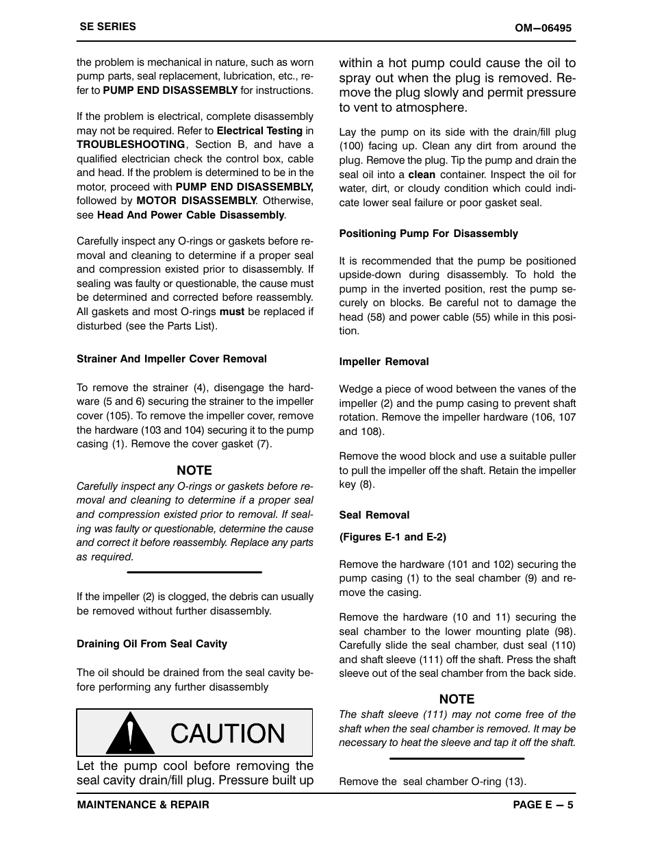 Gorman-Rupp Pumps SE2D3A 115V 1P 1483930 and up User Manual | Page 26 / 37