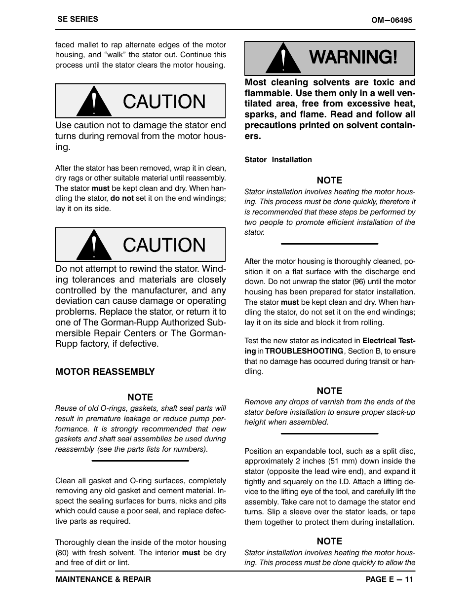 Gorman-Rupp Pumps SE2D3A 115V 1P 1483930 and up User Manual | Page 32 / 37