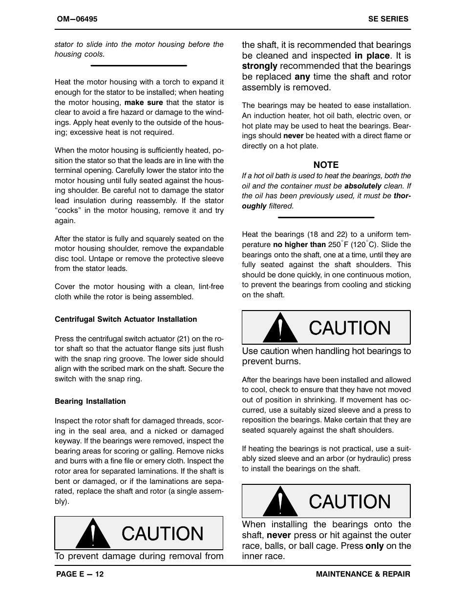 Gorman-Rupp Pumps SE2D3A 115V 1P 1483930 and up User Manual | Page 33 / 37