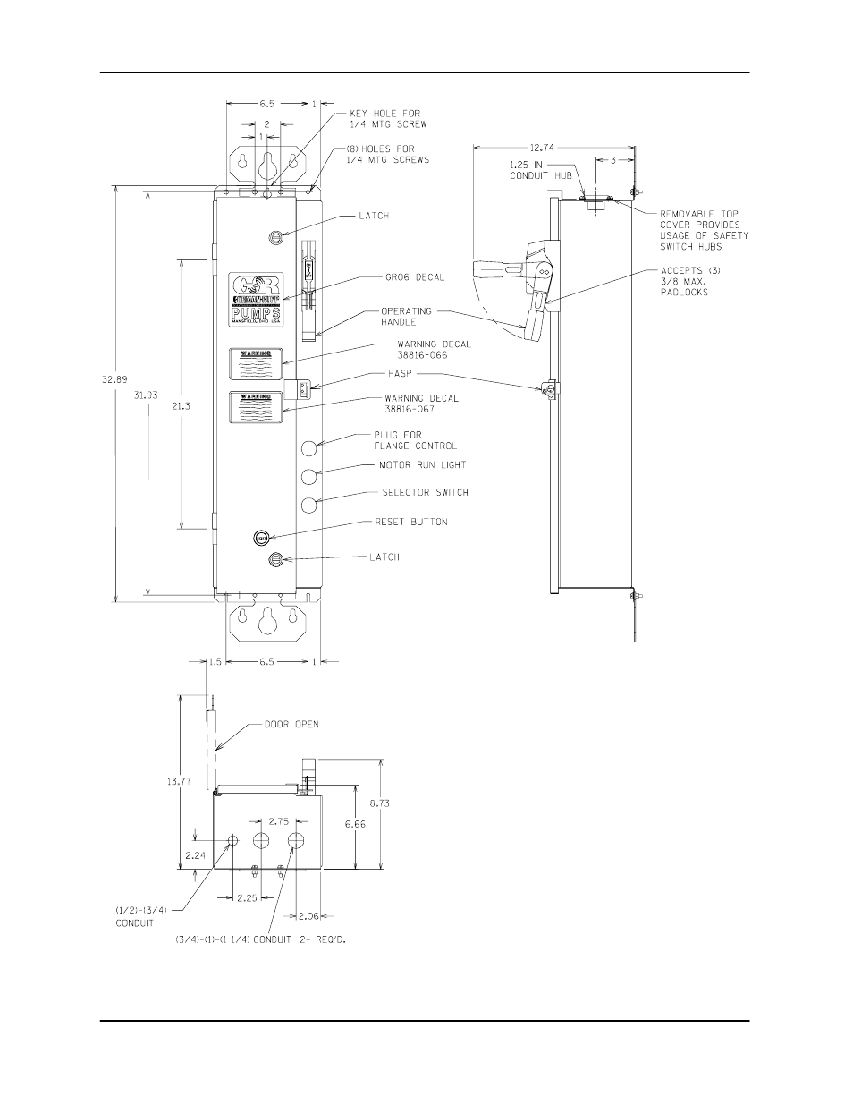 Gorman-Rupp Pumps S4C65-E10 460/3 861279 thru 1142084 User Manual | Page 8 / 37