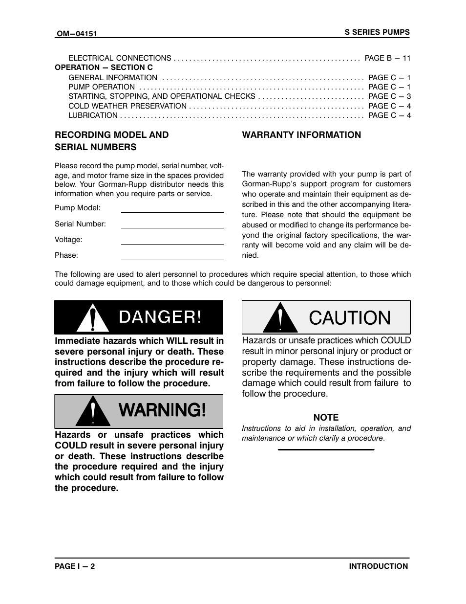 Gorman-Rupp Pumps S3B65-E6 460/3 861279 thru 1217130 User Manual | Page 3 / 33