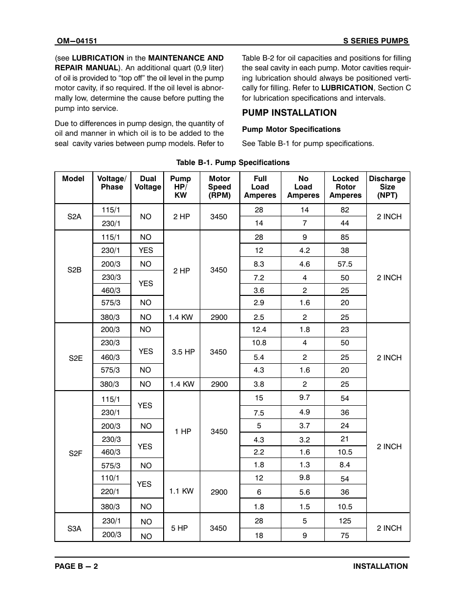 Gorman-Rupp Pumps S3B65-E6 460/3 861279 thru 1217130 User Manual | Page 8 / 33