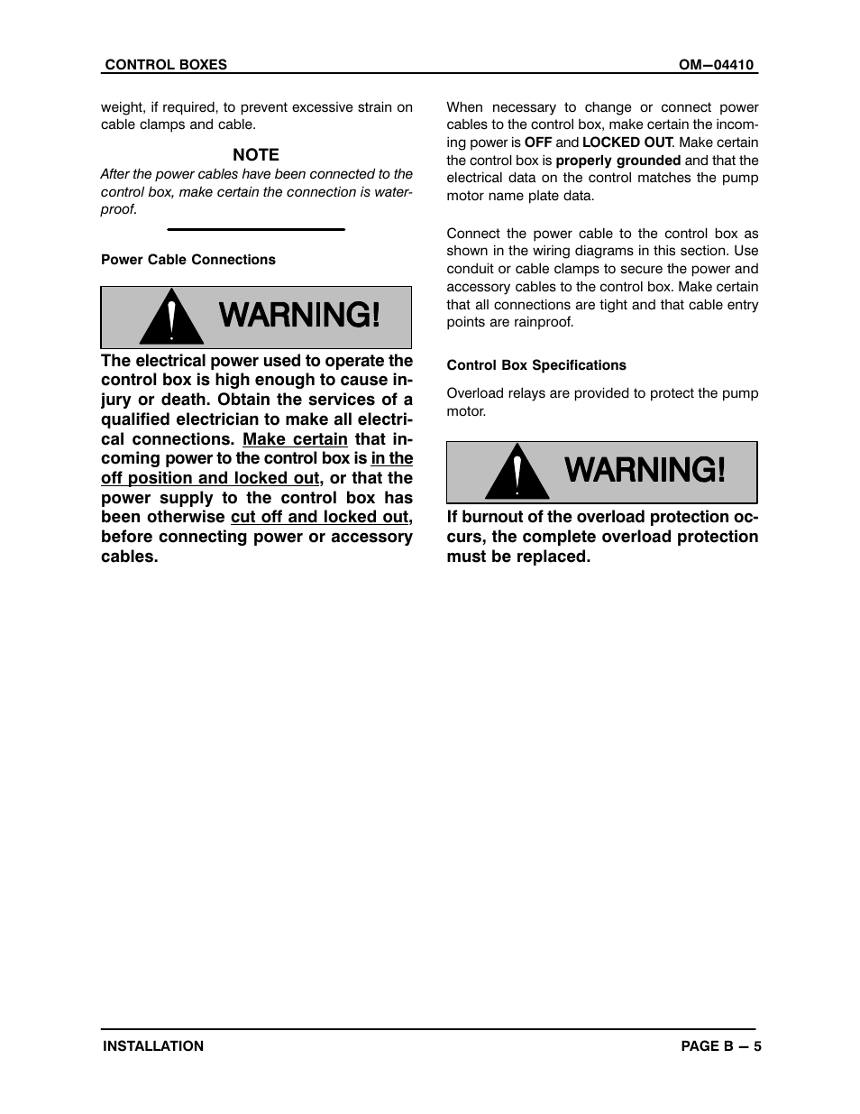 Gorman-Rupp Pumps S3B65-E6 460/3 861279 thru 1217130 User Manual | Page 12 / 40