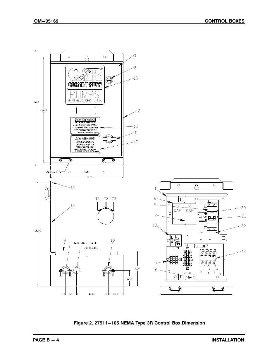 Gorman-Rupp Pumps S3A1 460V 3P All serial numbers Control Box User Manual | Page 10 / 22