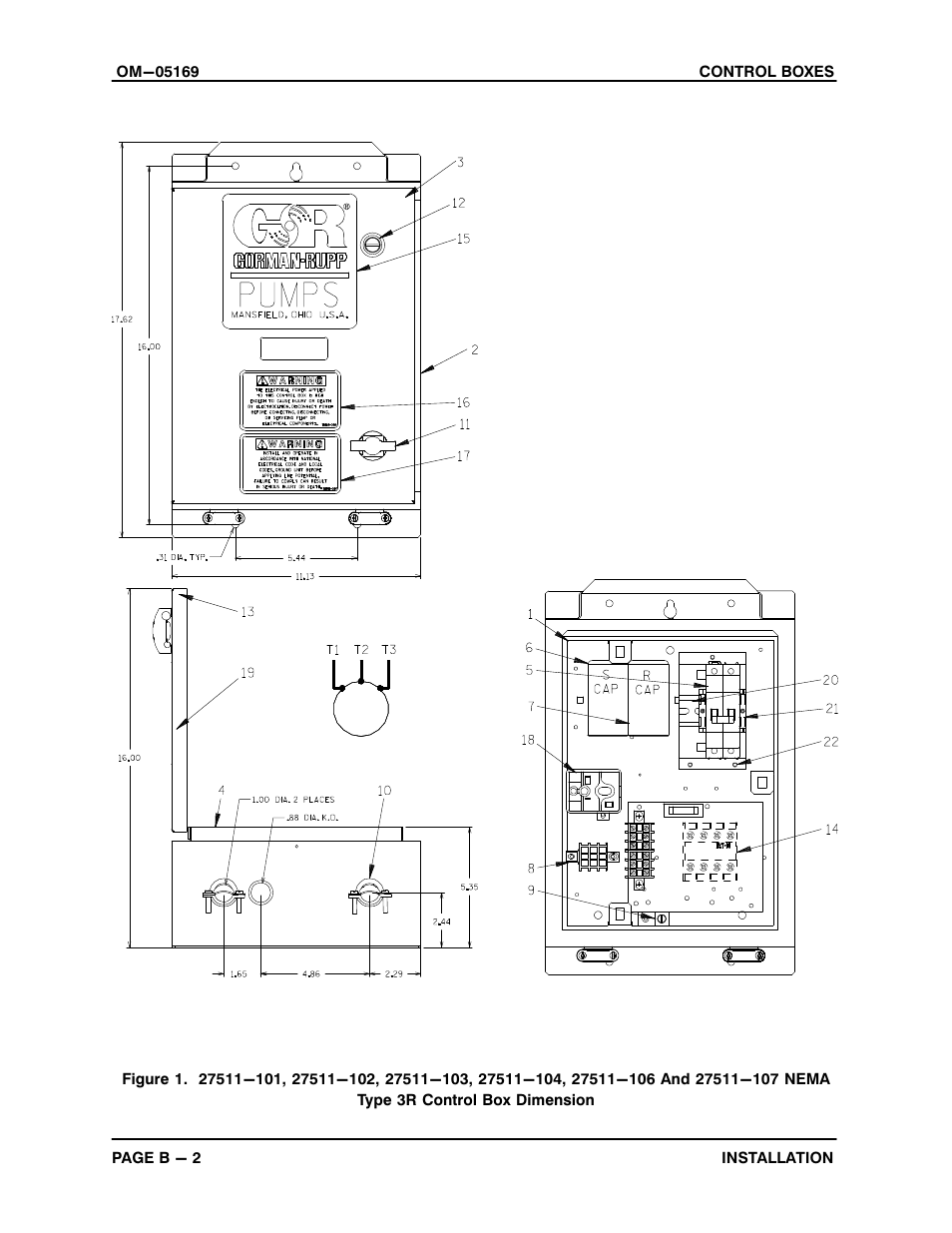 Gorman-Rupp Pumps S3A1 460V 3P All serial numbers Control Box User Manual | Page 8 / 22