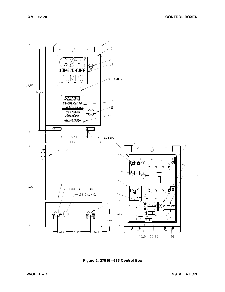 Gorman-Rupp Pumps S3B65-E6 460/3 1217131 thru 861278 User Manual | Page 10 / 22