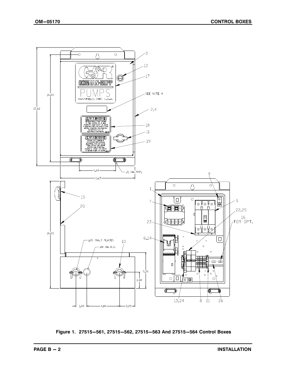 Gorman-Rupp Pumps S3B65-E6 460/3 1217131 thru 861278 User Manual | Page 8 / 22