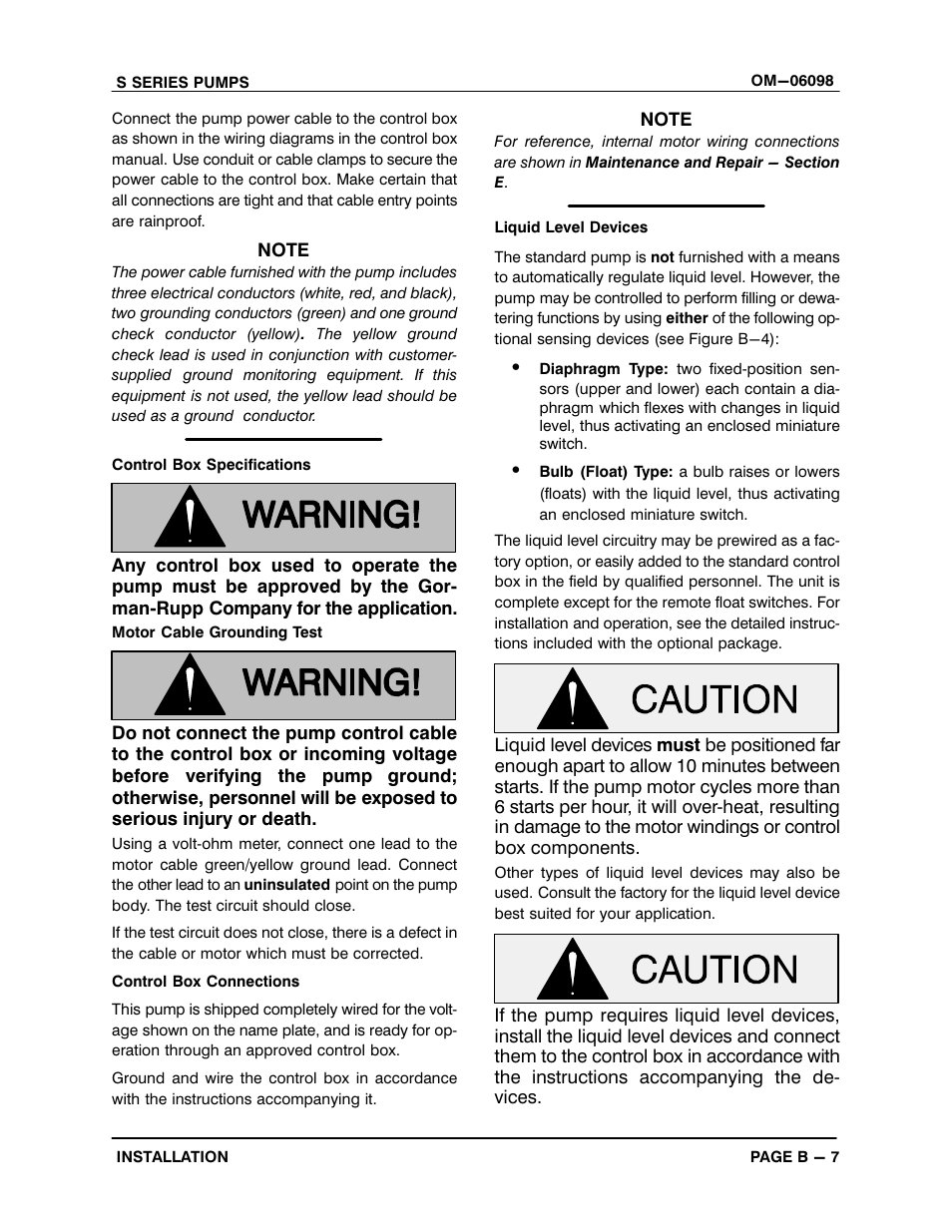 Gorman-Rupp Pumps S4A1-E25 460/3 1396155 and up User Manual | Page 15 / 50