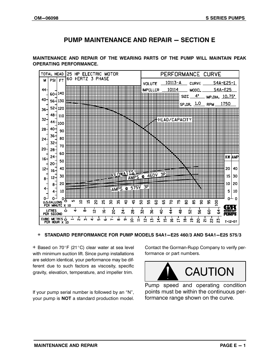 Gorman-Rupp Pumps S4A1-E25 460/3 1396155 and up User Manual | Page 27 / 50